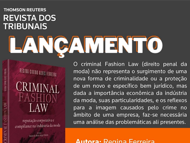 Lançamento Da Obra “criminal Fashion Law” Migalhas 3241